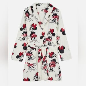 Disney Minnie Mouse White and Red Robe